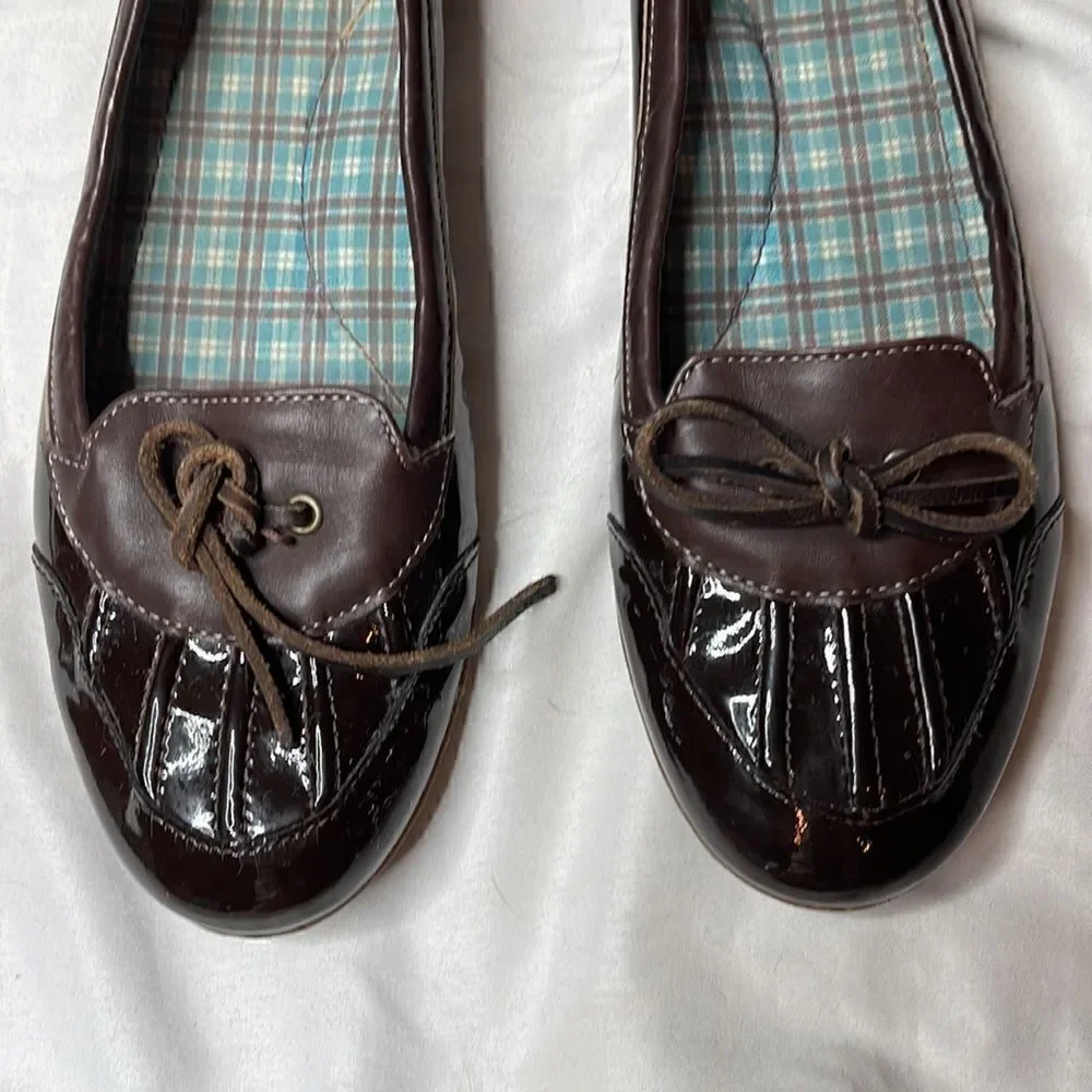 L.L. Bean Brown Coastal Rain Skimmers. Size 8